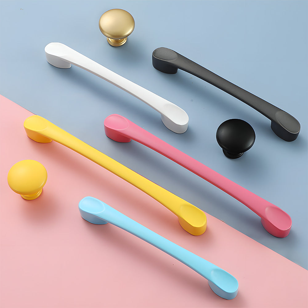 Aluminium D Cupboard Handles & Knobs for Children's Rooms