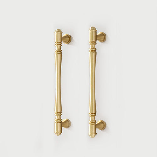 Antique-Style Brass T-Bar Cupboard Handles & Knobs