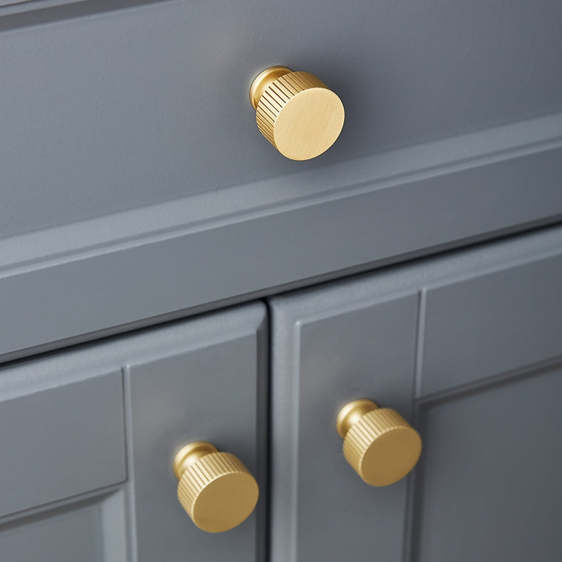 Antique-Style Knurled T-Bar Cupboard Handles and Knobs