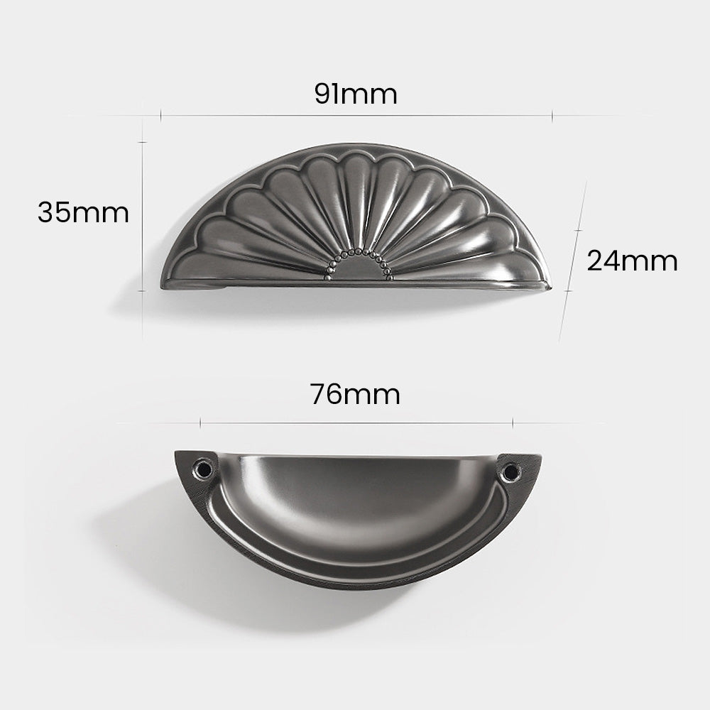 Antique-Style Shell Cup Handles