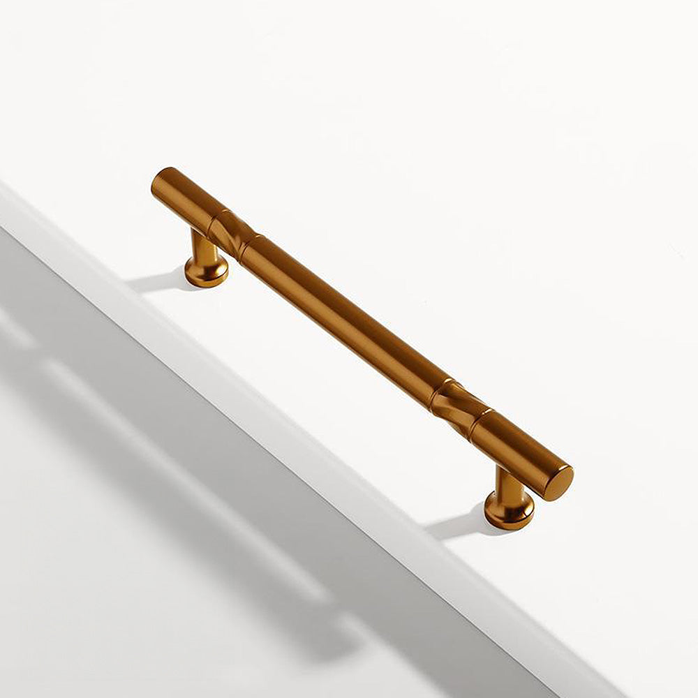 Antique-Style T-Bar Cupboard Handles and Knobs with Twisted Bands