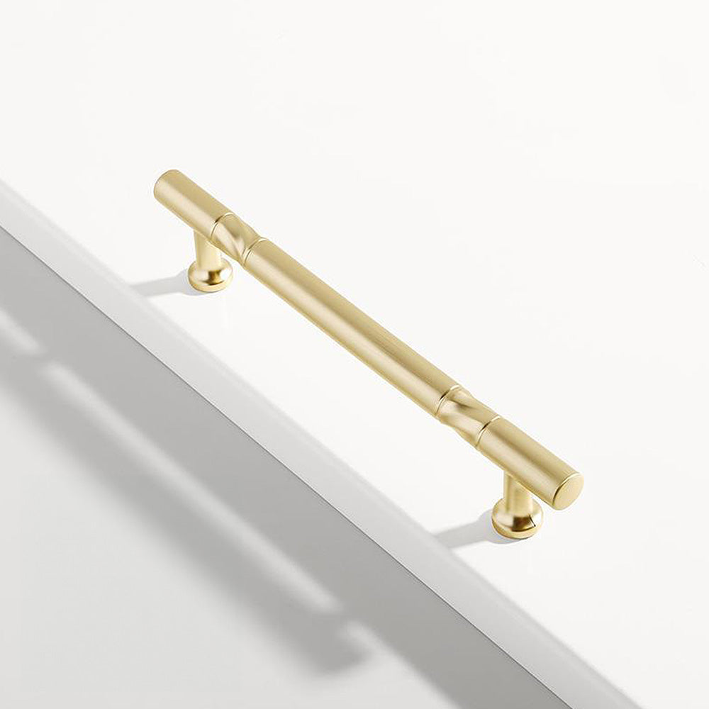 Antique-Style T-Bar Cupboard Handles and Knobs with Twisted Bands