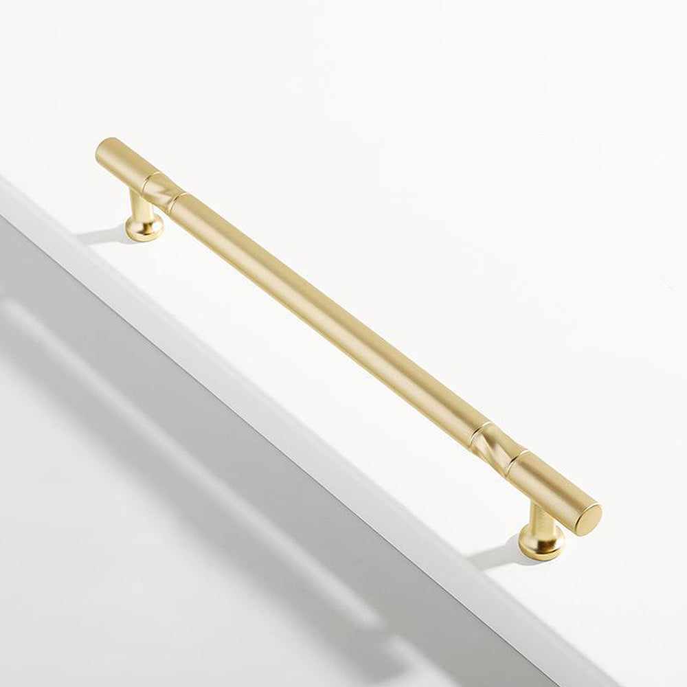 Antique-Style T-Bar Cupboard Handles and Knobs with Twisted Bands