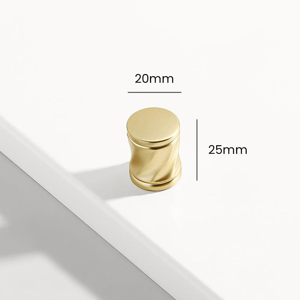 Antique-Style T-Bar Cupboard Handles and Knobs with Twisted Bands