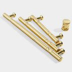 Antique-Style T-Bar Cupboard Handles and Knobs with Twisted Bands