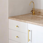 Antique-Style T-Bar Cupboard Handles and Knobs with Twisted Bands