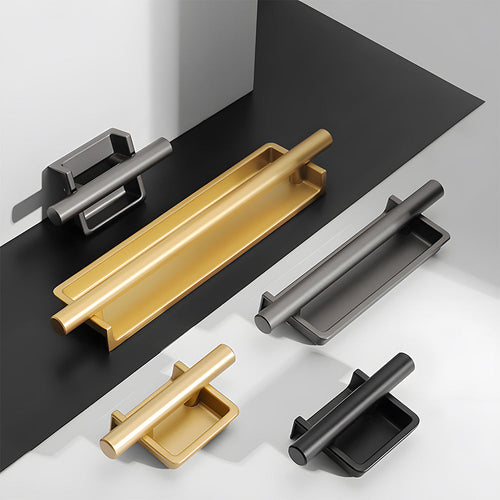 Art Deco Recessed Bar Cupboard Handles