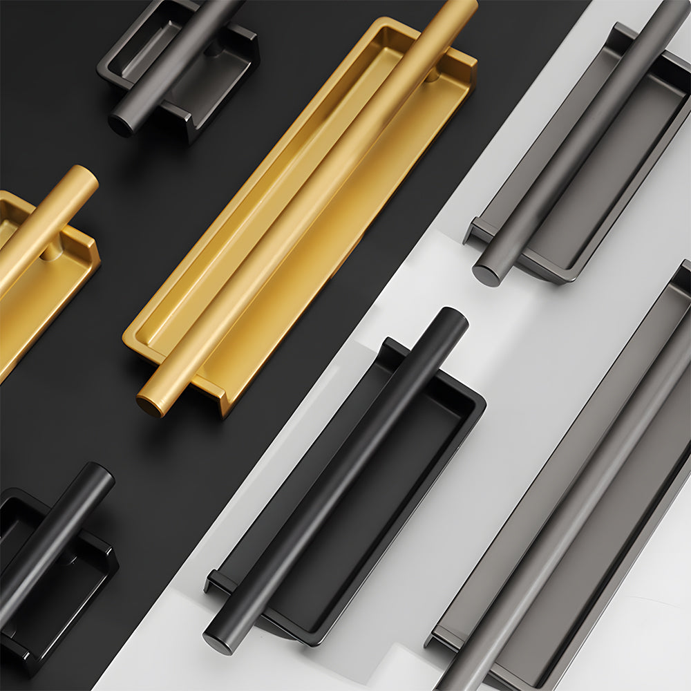 Art Deco Recessed Bar Cupboard Handles