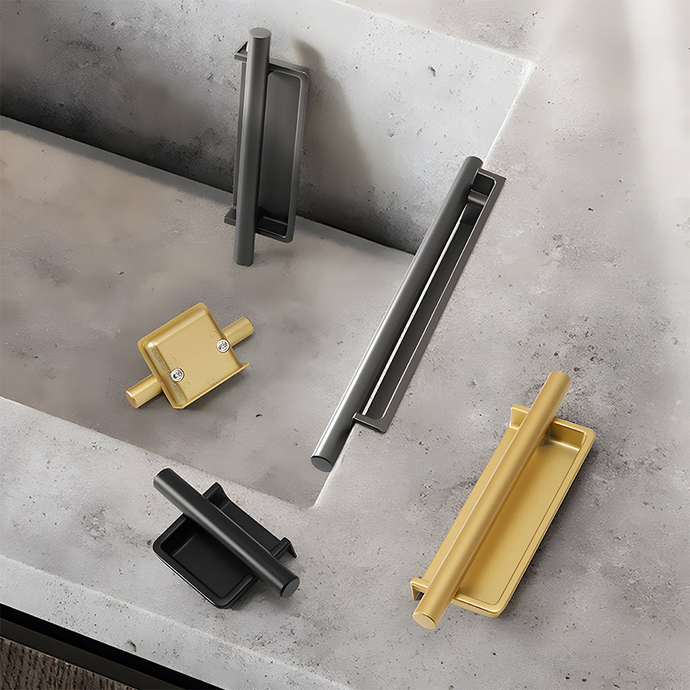 Art Deco Recessed Bar Cupboard Handles