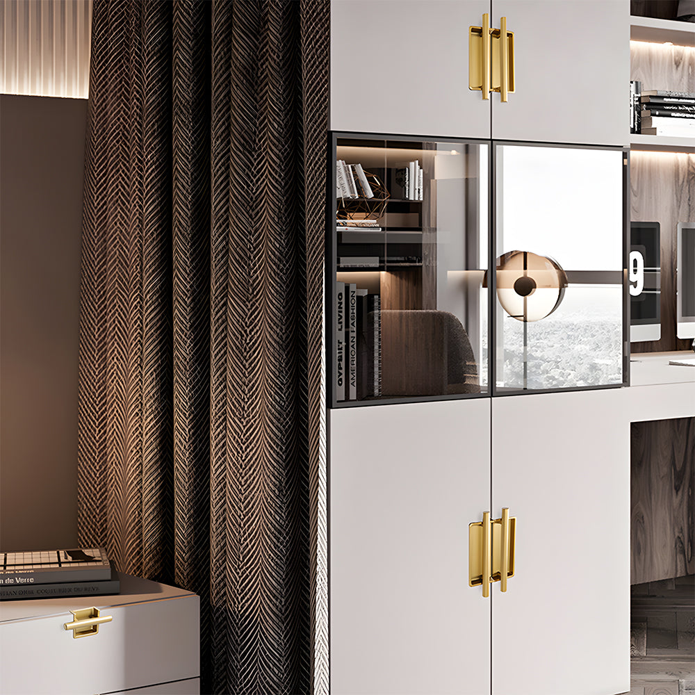 Art Deco Recessed Bar Cupboard Handles