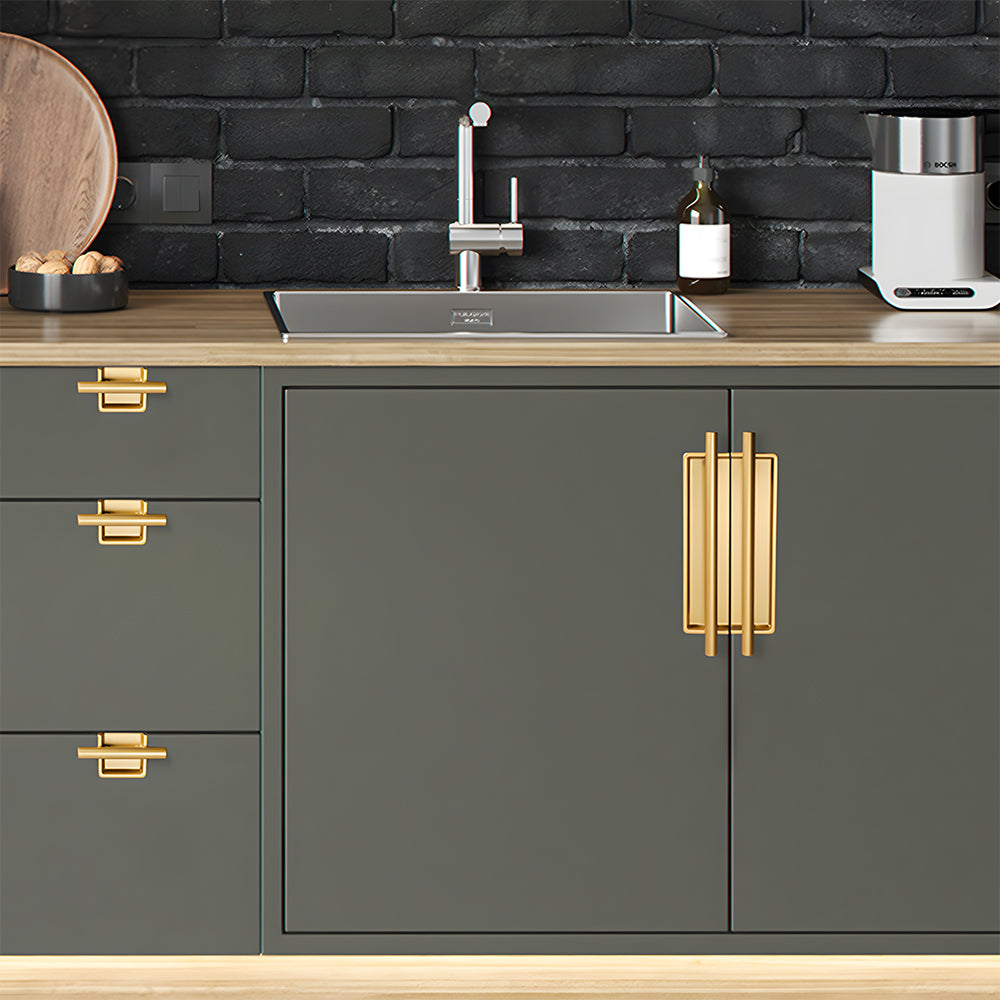 Art Deco Recessed Bar Cupboard Handles