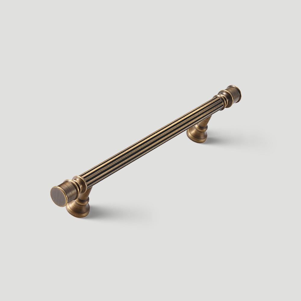 Art Deco Reeded Brass Bar Cupboard Handles, Knobs & Ring Pulls