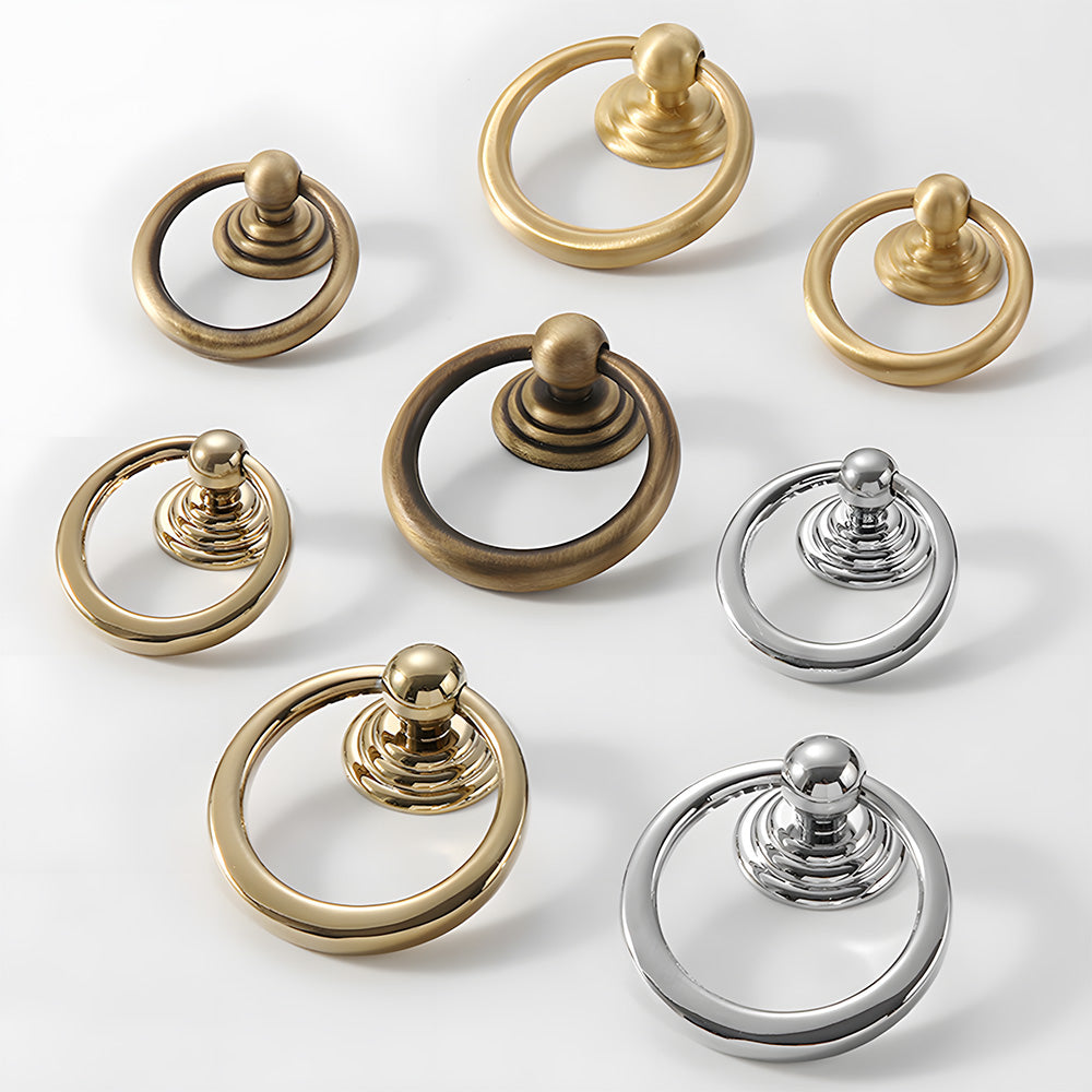 Art Deco Reeded Brass Bar Cupboard Handles, Knobs & Ring Pulls