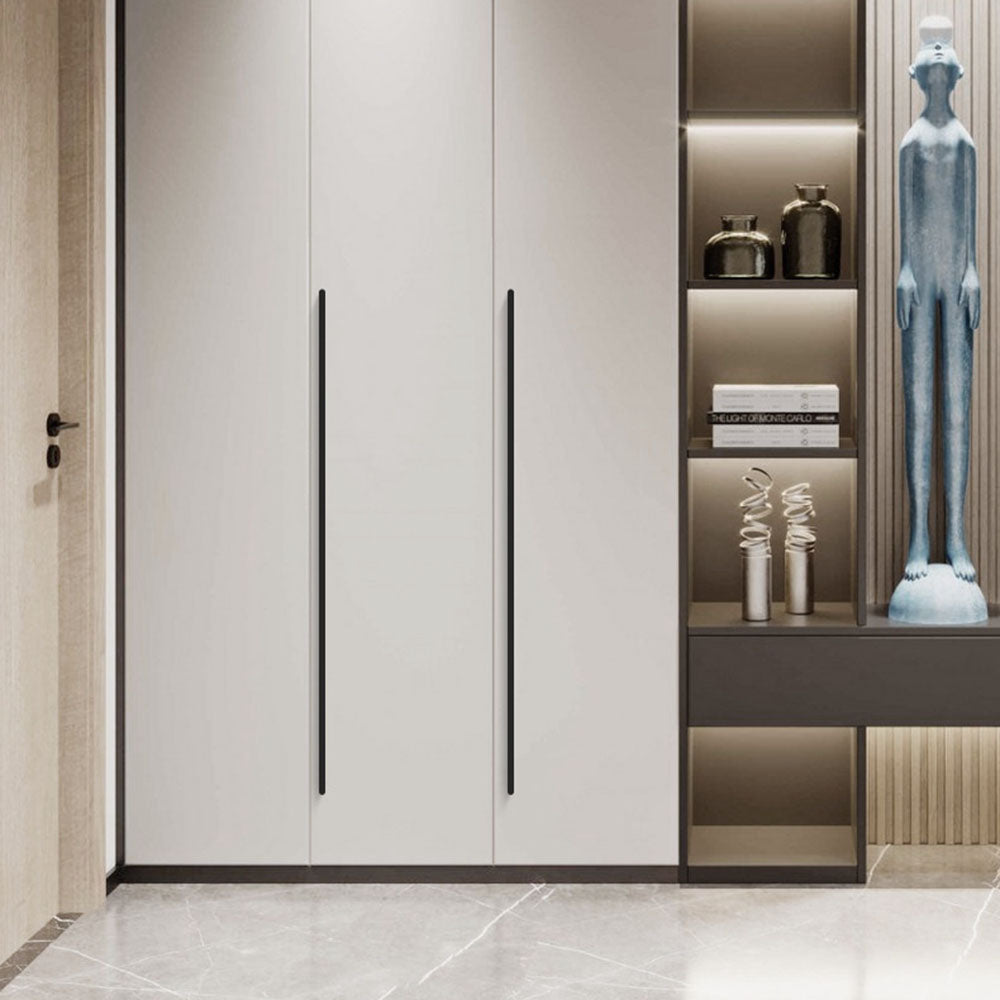 Big Aluminium Lip Pull Wardrobe and Drawer Handles