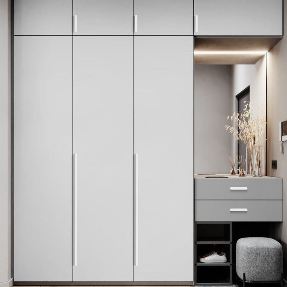 Big Aluminium Lip Pull Wardrobe and Drawer Handles