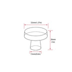 Black Round Bathroom Cabinet Knobs