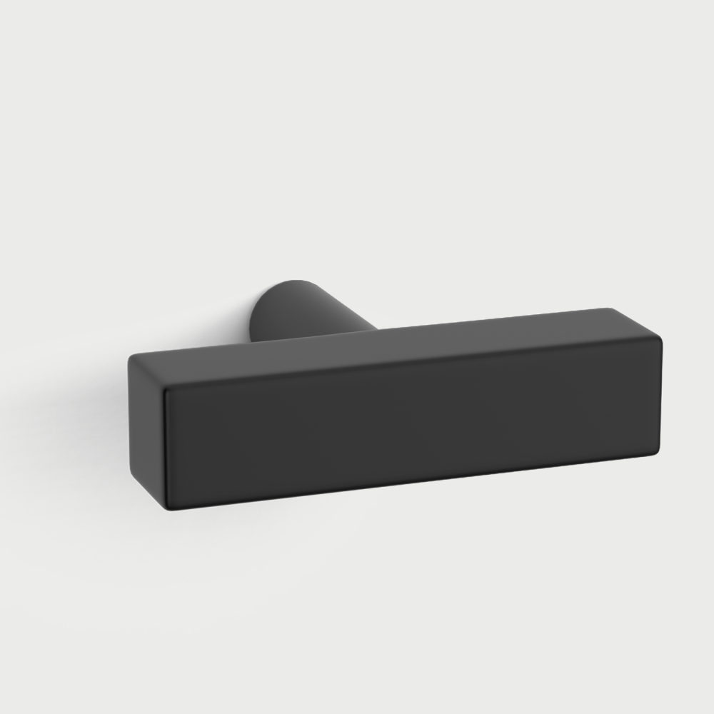 Black Square T-Bar Cupboard Handles & Knobs