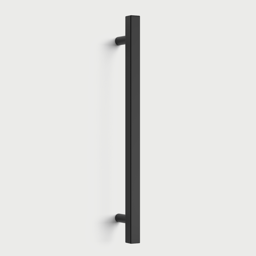 Black Square T-Bar Cupboard Handles & Knobs