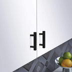 Black Square T-Bar Cupboard Handles & Knobs