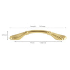 Brass Shell Bow Cupboard Handles & Knobs