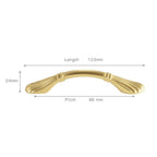 Brass Shell Bow Cupboard Handles & Knobs