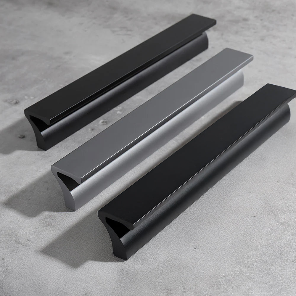 Classic Aluminium Lip Pull Cupboard Handles
