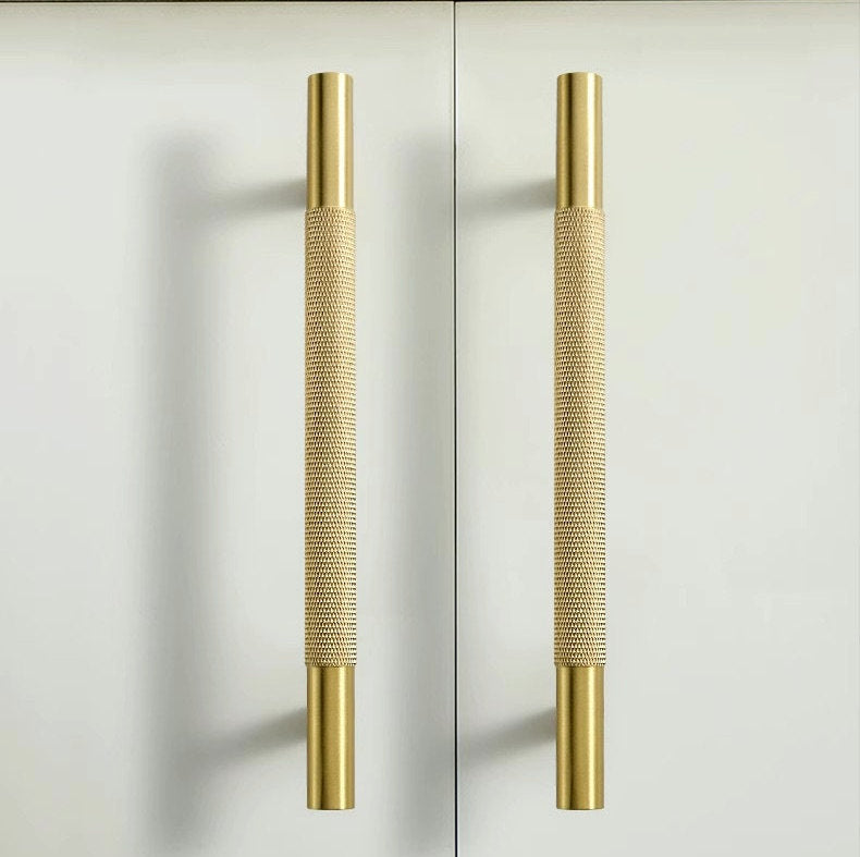 Classic Aluminium T-Bar Cupboard Handles with Knurled Grip