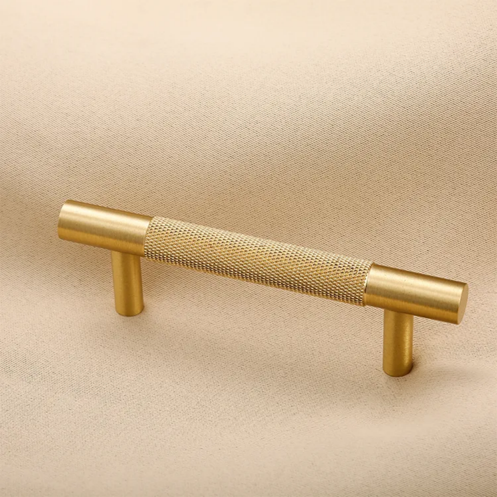 Classic Aluminium T-Bar Cupboard Handles with Knurled Grip