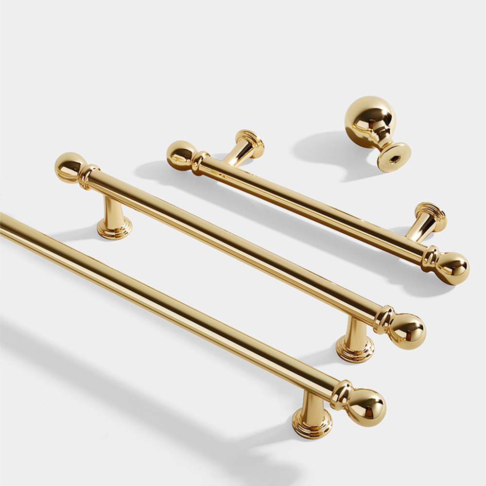 Classic Ball-End T-Bar Kitchen Cupboard Handles and Knobs