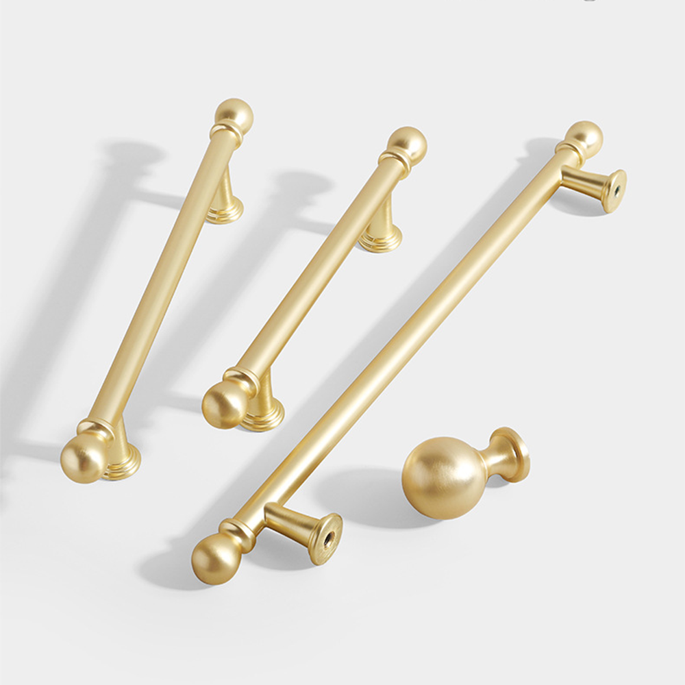 Classic Ball-End T-Bar Kitchen Cupboard Handles and Knobs