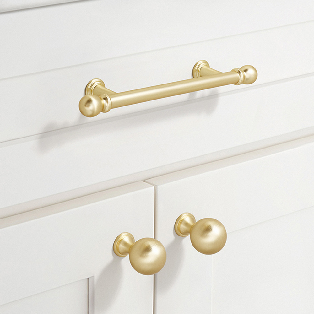 Classic Ball-End T-Bar Kitchen Cupboard Handles and Knobs