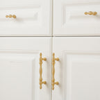 Classic Baluster Brass T-Bar Cupboard Handles