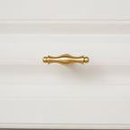 Classic Baluster Brass T-Bar Cupboard Handles