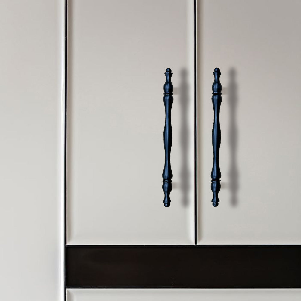 Classic Baluster Brass T-Bar Cupboard Handles