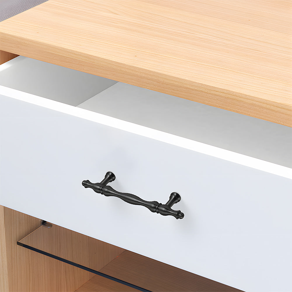Classic Baluster Brass T-Bar Cupboard Handles
