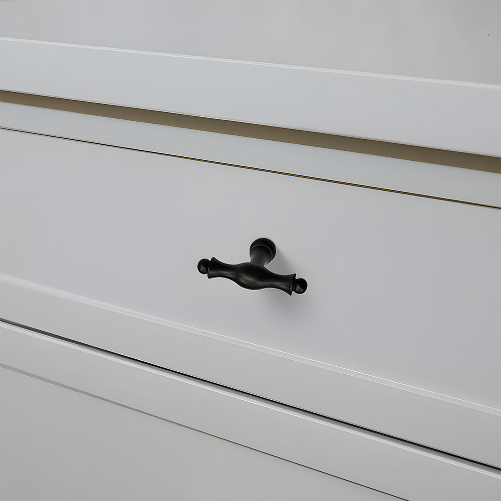 Classic Baluster Brass T-Bar Cupboard Handles