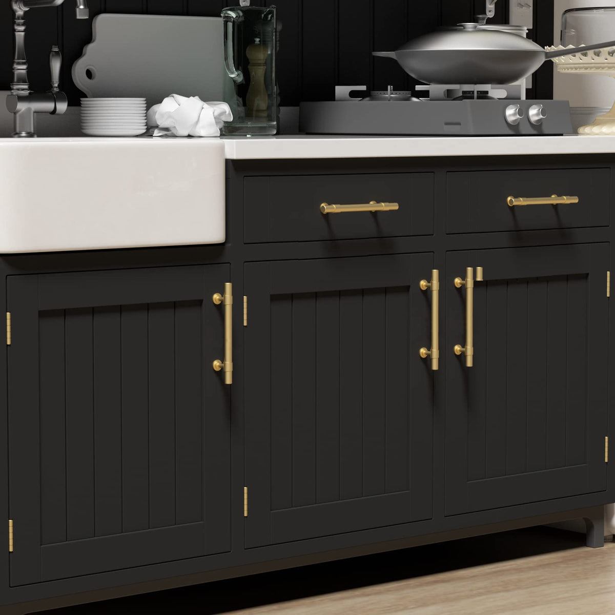 Classic Barrel T-Bar Cupboard Handles & Knobs
