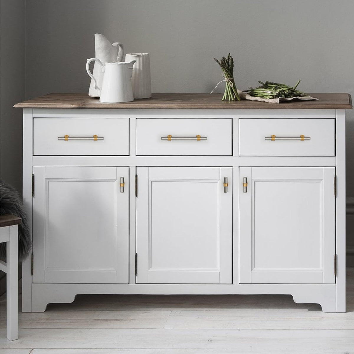 Classic Barrel T-Bar Cupboard Handles & Knobs