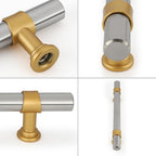 Classic Barrel T-Bar Cupboard Handles & Knobs