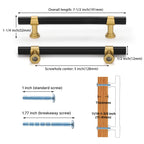 Classic Barrel T-Bar Cupboard Handles & Knobs
