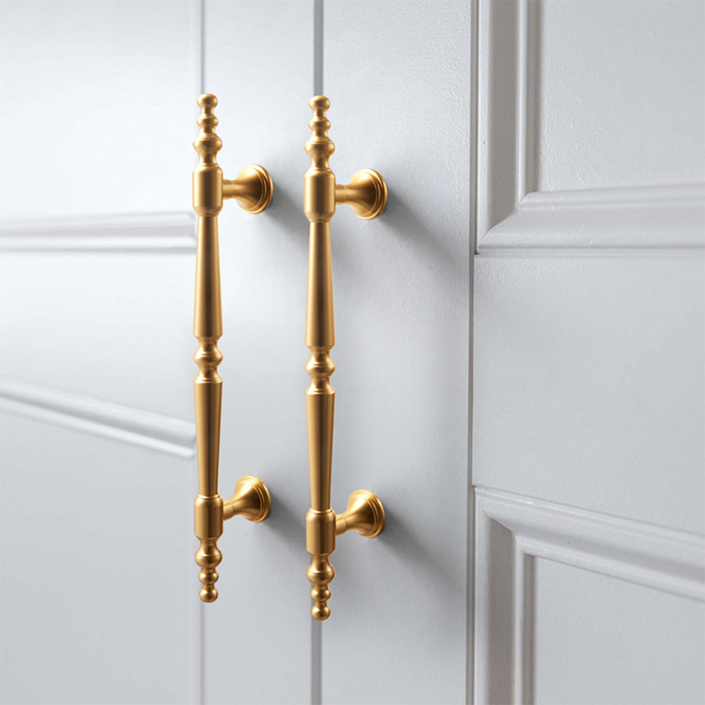Classic Beaded Finial T-Bar Cupboard Handles