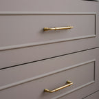 Classic Collared Bar Wardrobe Handles and Ringed Knobs