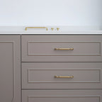 Classic Collared Bar Wardrobe Handles and Ringed Knobs