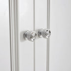 Classic Collared Bar Wardrobe Handles and Ringed Knobs