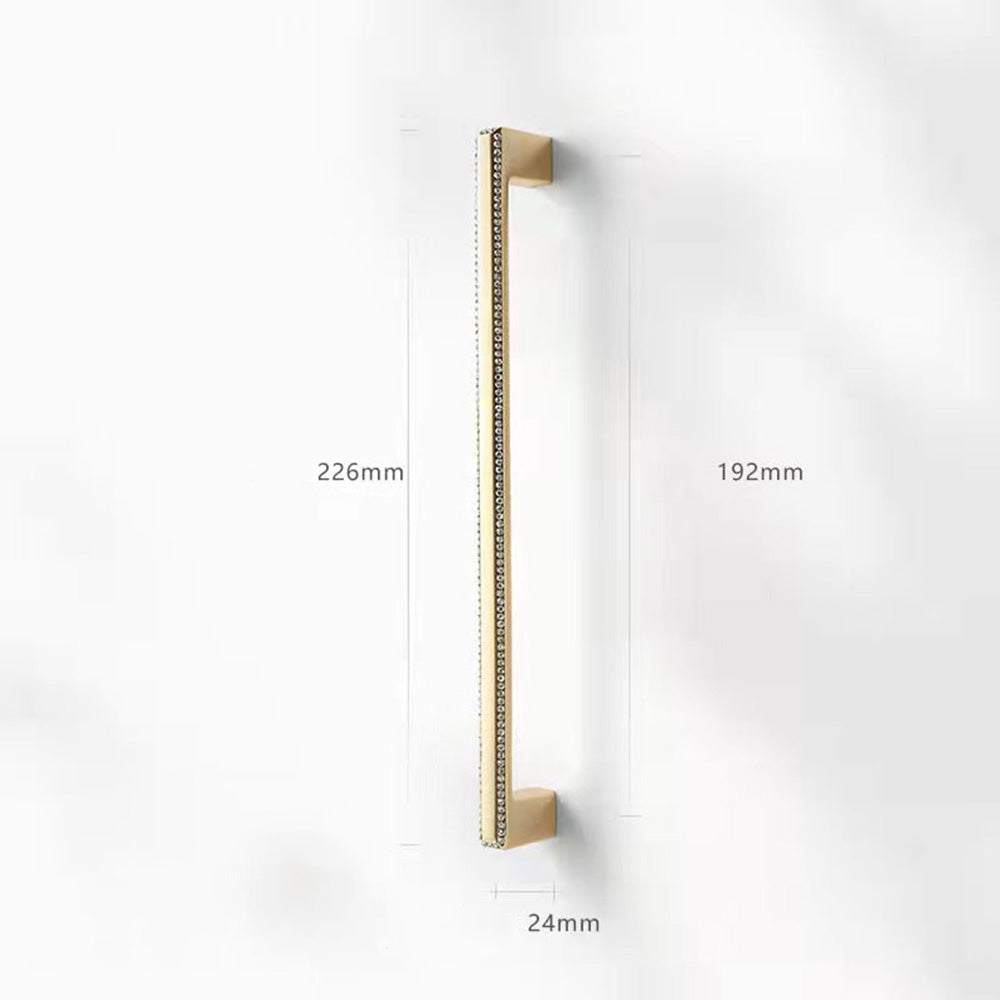 Classic Crystal-Edged D Cupboard Handles & Knobs