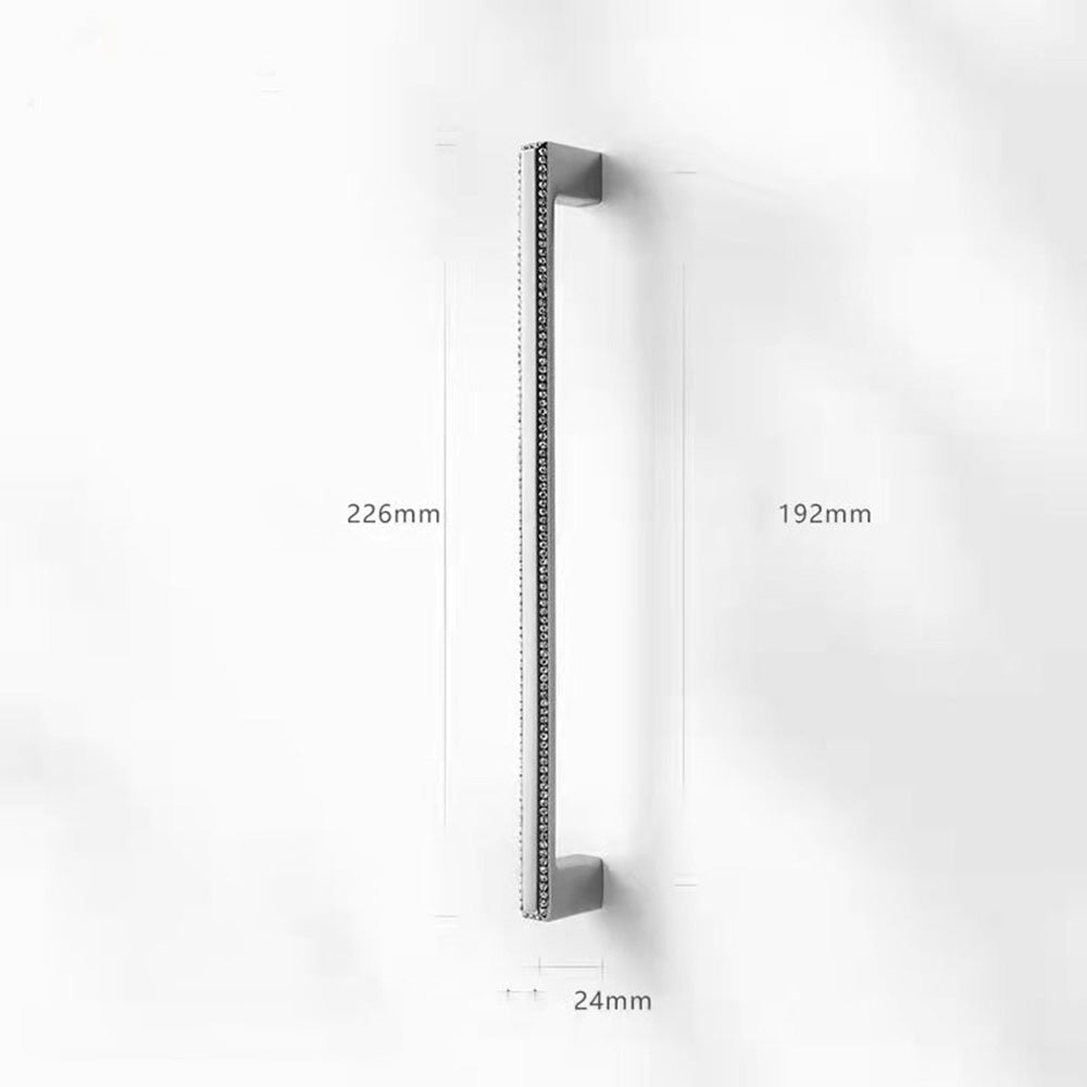 Classic Crystal-Edged D Cupboard Handles & Knobs