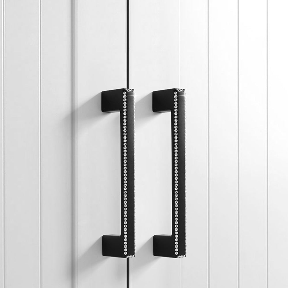 Classic Crystal-Edged D Cupboard Handles & Knobs