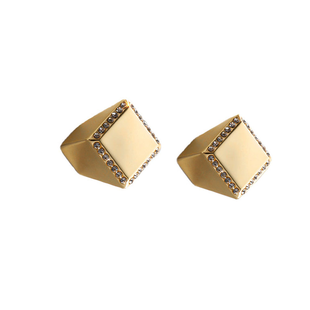 Classic Crystal-Edged D Cupboard Handles & Knobs