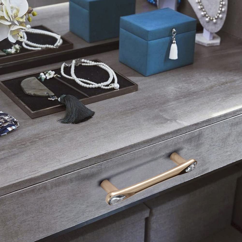 Classic Crystal-Set Bar Cupboard Handles & Knobs