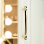 Classic Crystal-Set Bar Cupboard Handles & Knobs